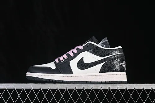 All categories Air Jordan Jordan series basketball shoes Air Jordan 1 Low Air Jordan 1 Low AJ1 Joe 1 burst pattern black and white low-top retro culture basketball shoes II0595-001